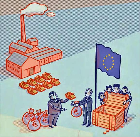 Dibujo del informe de la Fundación R.Louxemburg