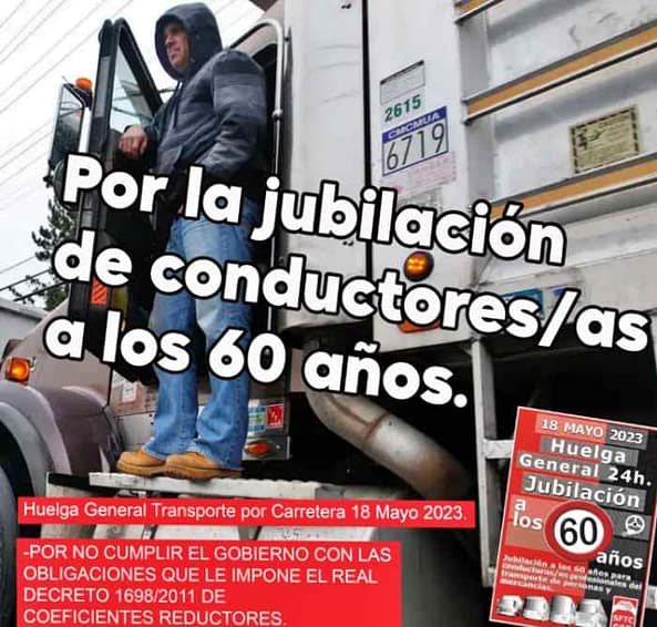 Cartel anunciador de la huelga