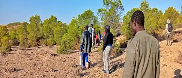 Migrantes subsaharianos atraviesan el desierto hacia Europa