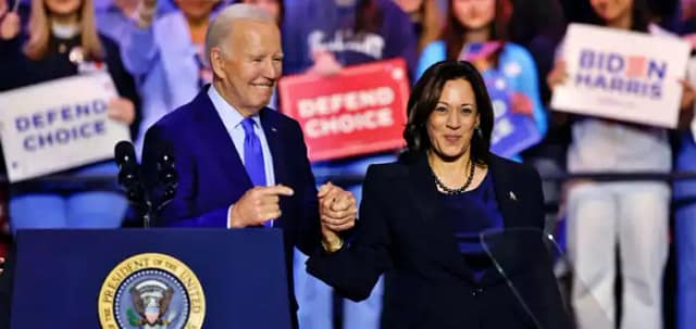 Comparecencia de Joe Biden apoyando a Kamala Harris