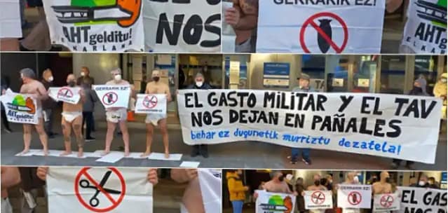 Manifestaciones contra el militarismo