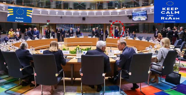 Foto de la sesión parlamentaria europea de aprobación del Plan Rearm