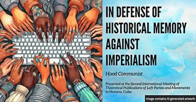 Cartel anunciador de En defensa de la memoria histórica contra el imperialismo