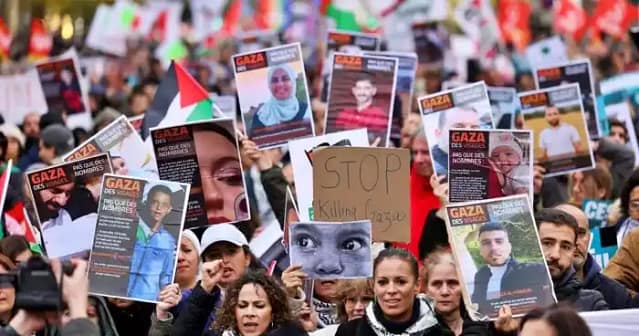 Manifestación pro Palestina en Francia