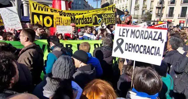 Manifestación contra la ley mordaza y por los derechos sociales