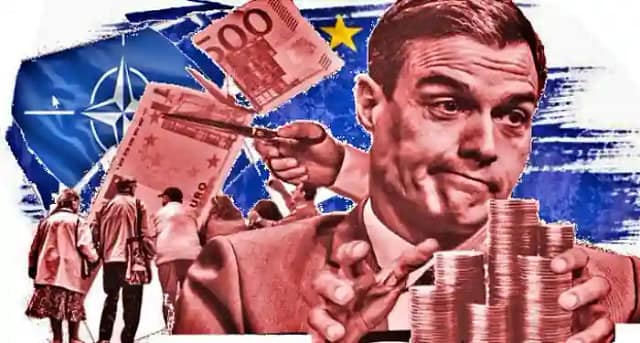 Dibujo y composición del presidente Pedro Sánchez