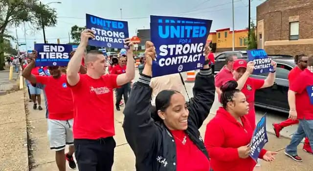 Manifestación de la automoción en EEUU