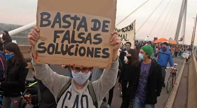 Manifestación problemas de la izquierda