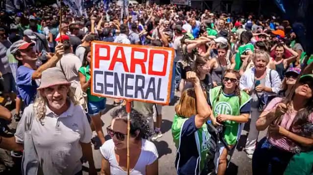 Foto de manifestación en Argentina