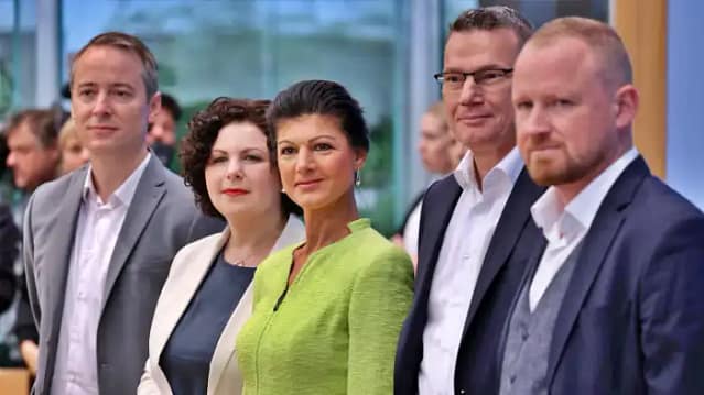 Foto de dirigentes de Die Linke críticos