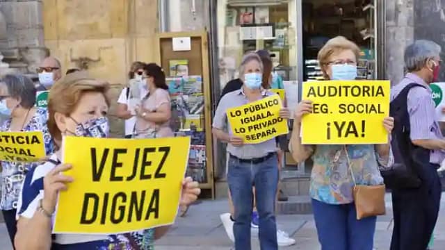Manifestación de pensionistas andaluces