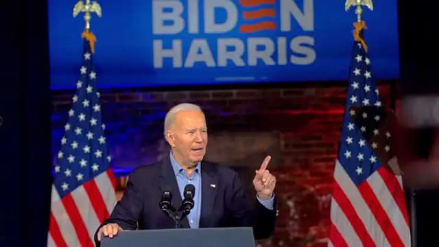 Foto de Jose Biden informando de su retirada presidencial