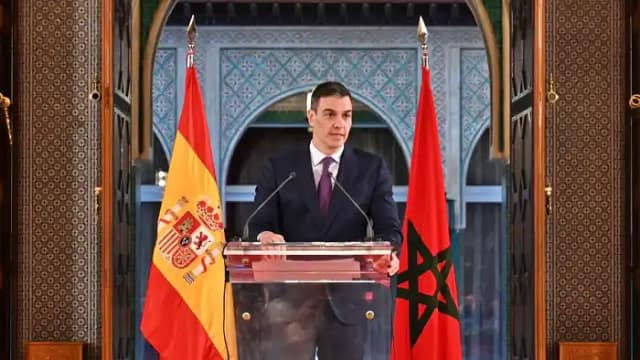 Foto de Pedro Sánchez reconociendo soberanía marroquí del Sahara