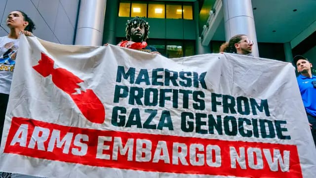 Llamamiento de sindicatos palestinos a apoyar la campaña “Mask Off Maersk”