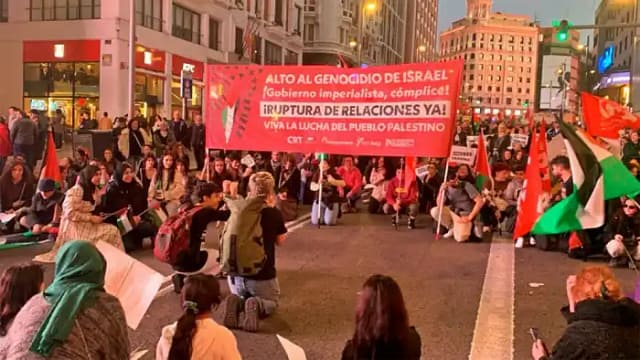Manifestación en Valencia contra el genocidio en Palestina