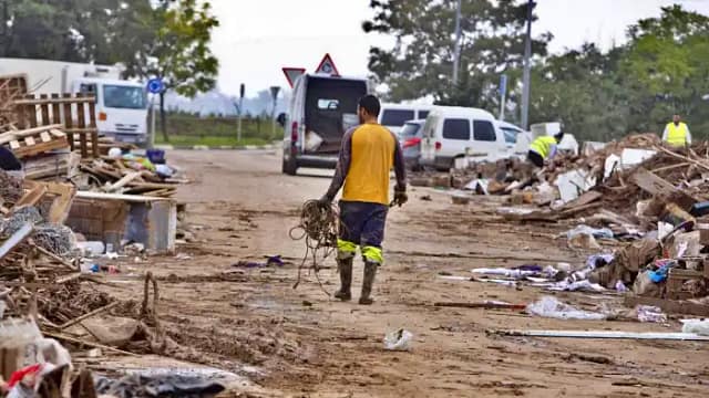 Foto de la riada en Valencia sur