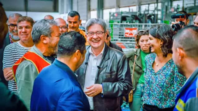 Comparecencia del lider de LFI Jean-Luc Mélenchon