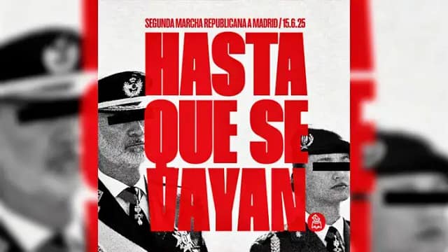 Cartel oficial de la convocatoria de la Marcha "hasta que se vayan"