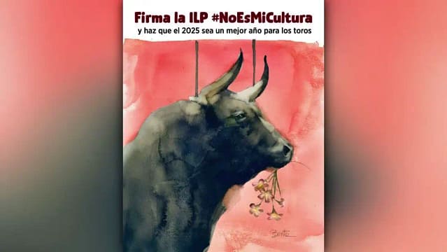 Cartel de la campaña contra la tauromaquia