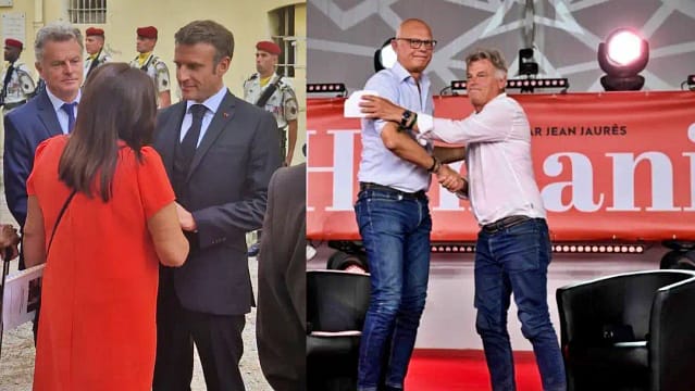 Mandatarios políticos franceses de derechas e izquierdas