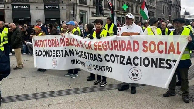 Manifestación COESPE Madrid por la Auditoría cuentas Seguridad Social