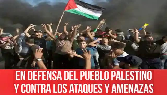 Cartel de solidaridad con el pueblo palestino