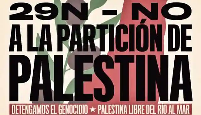 Cartel manifestación 29 noviembre en Madrid