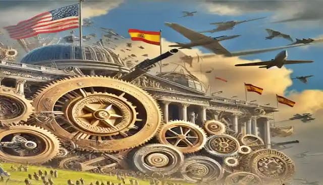 Composición por IA del excesivo gasto militar español