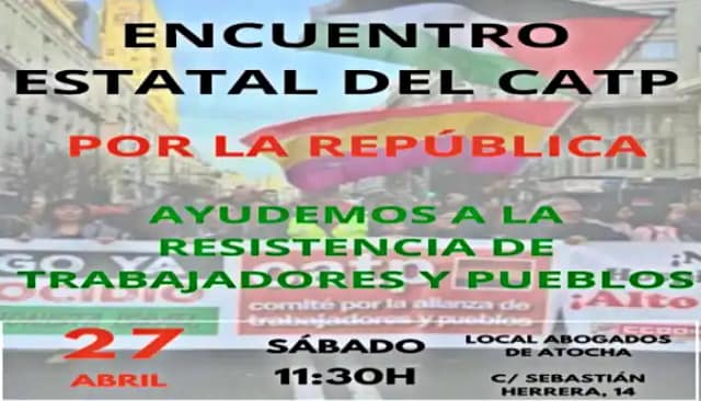 Cartel del Encuentro estatal del CATP