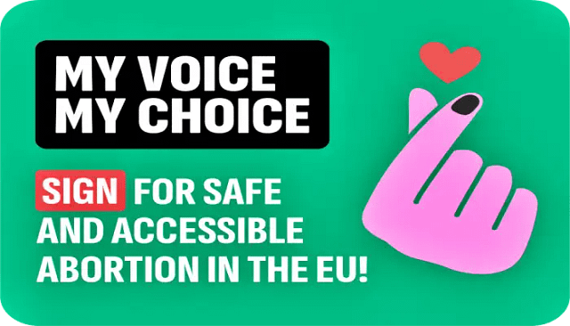 Logo de la campaña europea Mi voz mi elección