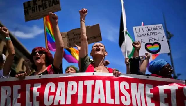 Manifestación en Francia contra la extrema derecha