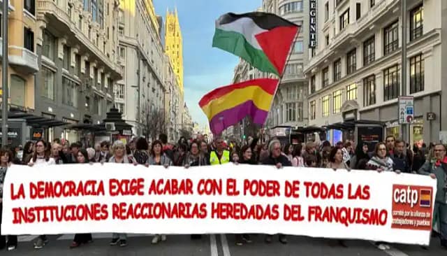 Llamamiento del CATP en la marcha republicana del 16J