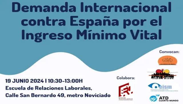 ATD-Cuarto Mundo presenta Reclamación Colectiva sobre el Ingreso Mínimo Vital