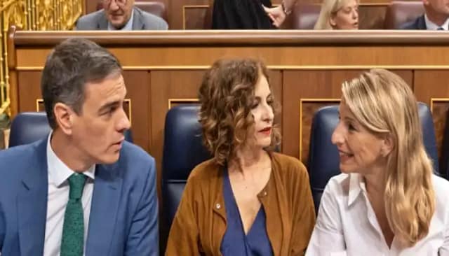 Foto líderes parlamentarios del PSOE-Sumar