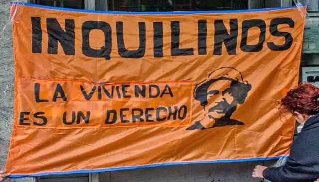 Cartel sindicato de inquilinos