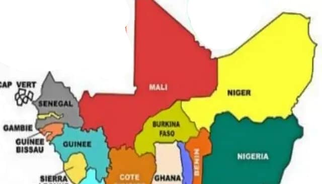 Mapa región africana del Sahel