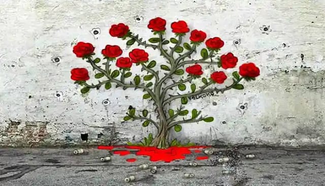 Imagen sobre las 14 rosas fusiladas por el franquismo