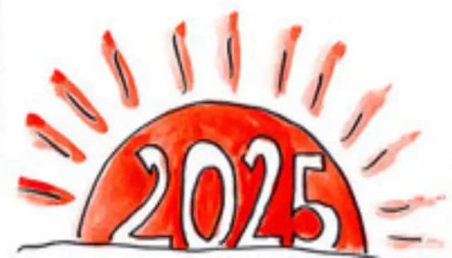 Dibujo de sol saliendo en 2025