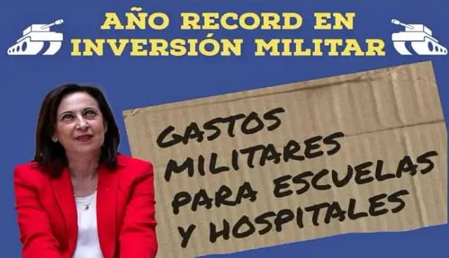Gastos militares para salarios, escuelas y hospitales