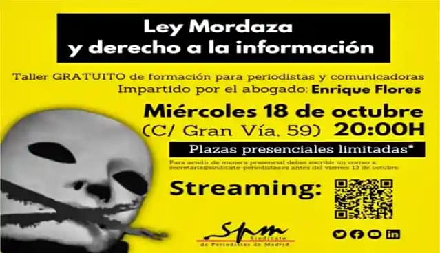 Cartel del Taller del Sindicato de periodistas