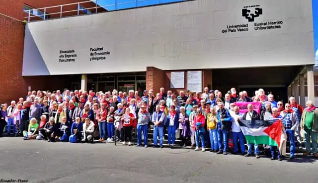 Foto de participantes en el Encuentro Europeo de Pensionistas