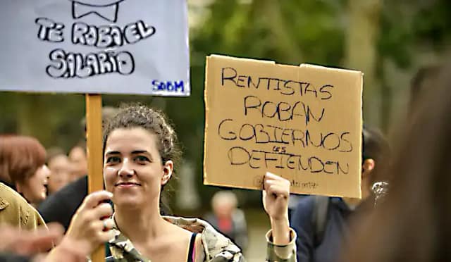 Manifestación por el derecho a la vivienda el pasado 13 de octubre de 2024. Álvaro Minguito