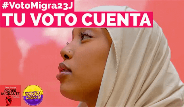 Foto de la campaña poder migrante