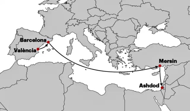Valencia, puerta de entrada y salida del armamento de Israel