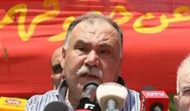 Carta del presidente de sindicatos libaneses  FENASOL a CCOO