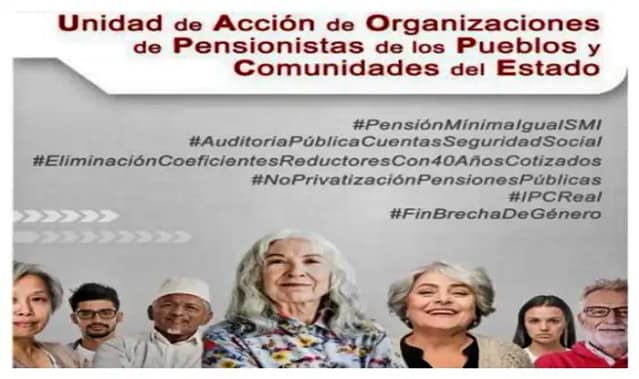 Cartel de la convocatoria en defensa de las pensiones del 26 O