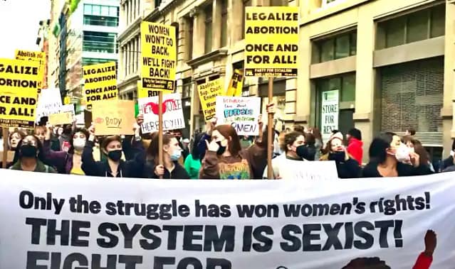 Foto: Una marcha por los derechos reproductivos en la ciudad de Nueva York. Foto de la liberación