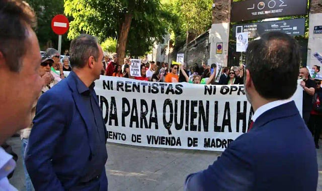 Manifestación por la vivienda. Imagen: Alberto Astudillo