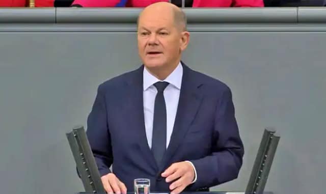 Foto del canciller Alemán Scholtz