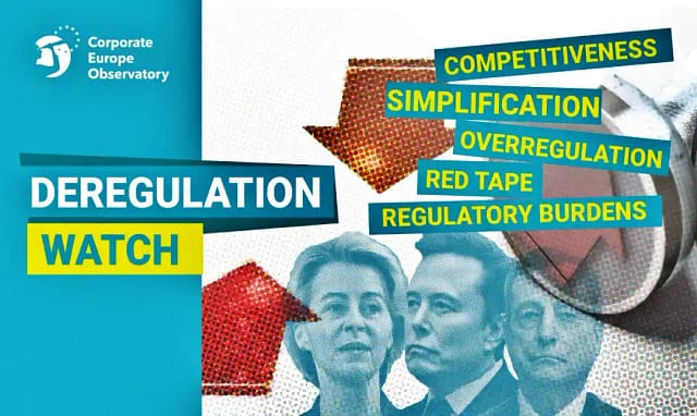 Campaña “Vigilancia contra la desregulación”. Observatorio Corporativo de Europa.